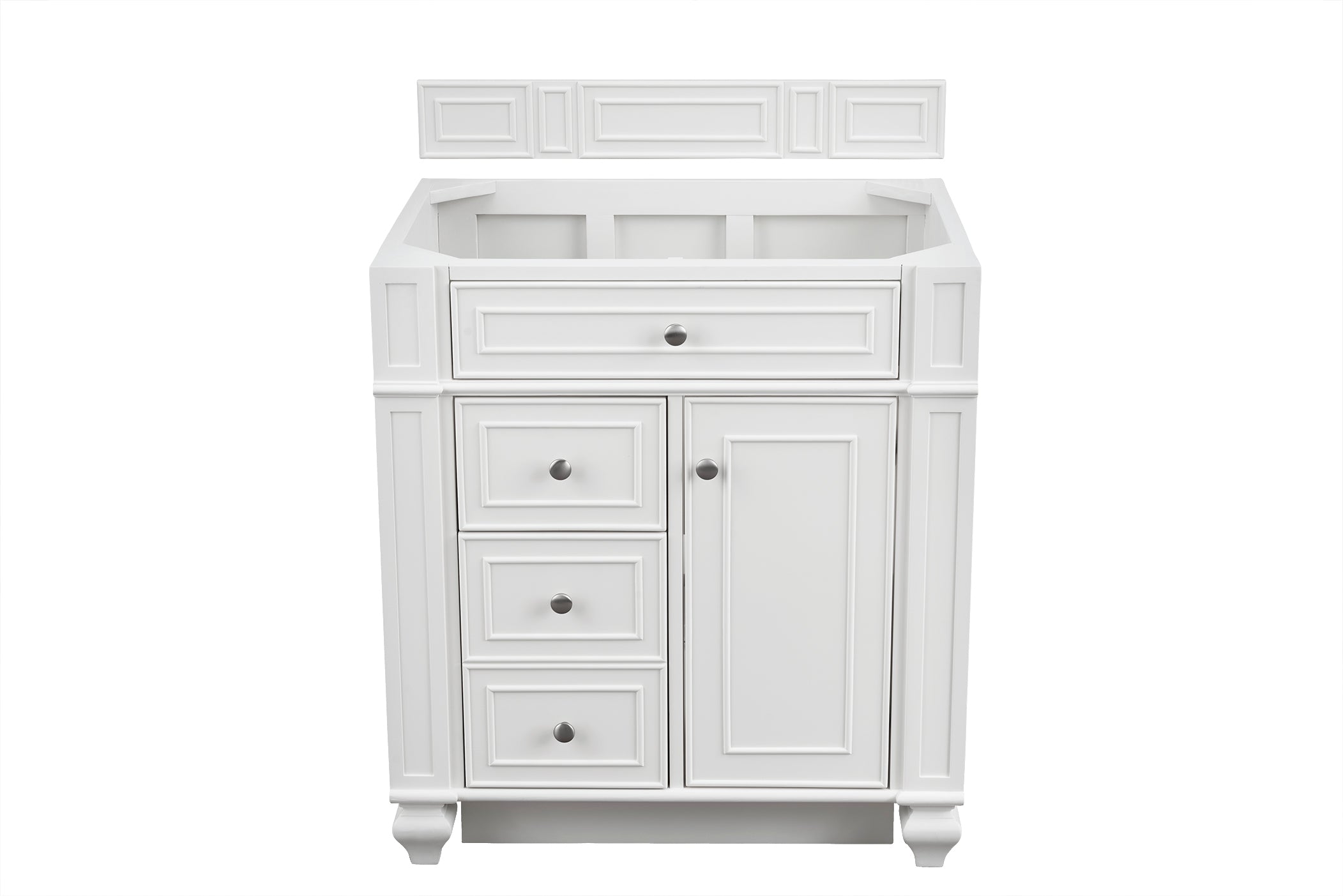 bright white vanity