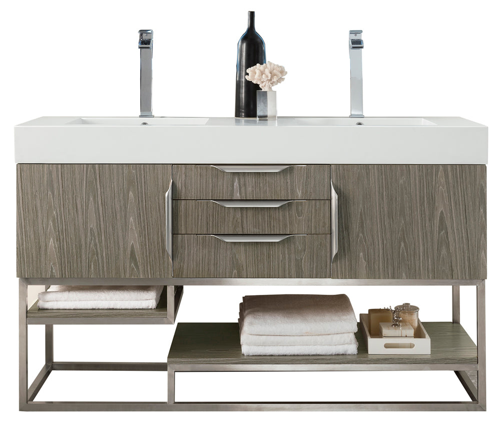 ash gray vanity