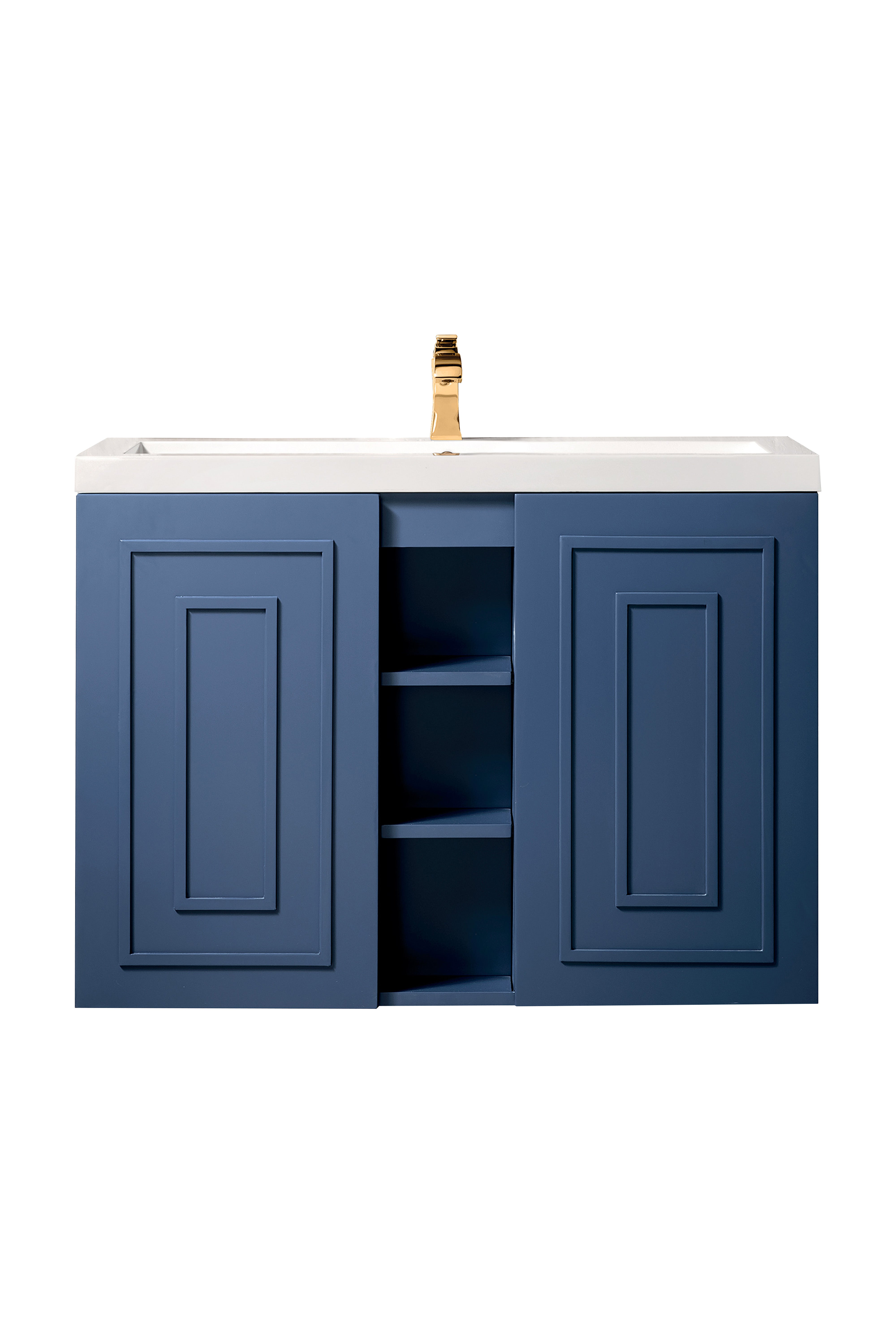 James Martin Vanities Alicante' 39.5" Single Vanity Cabinet, Azure Blue