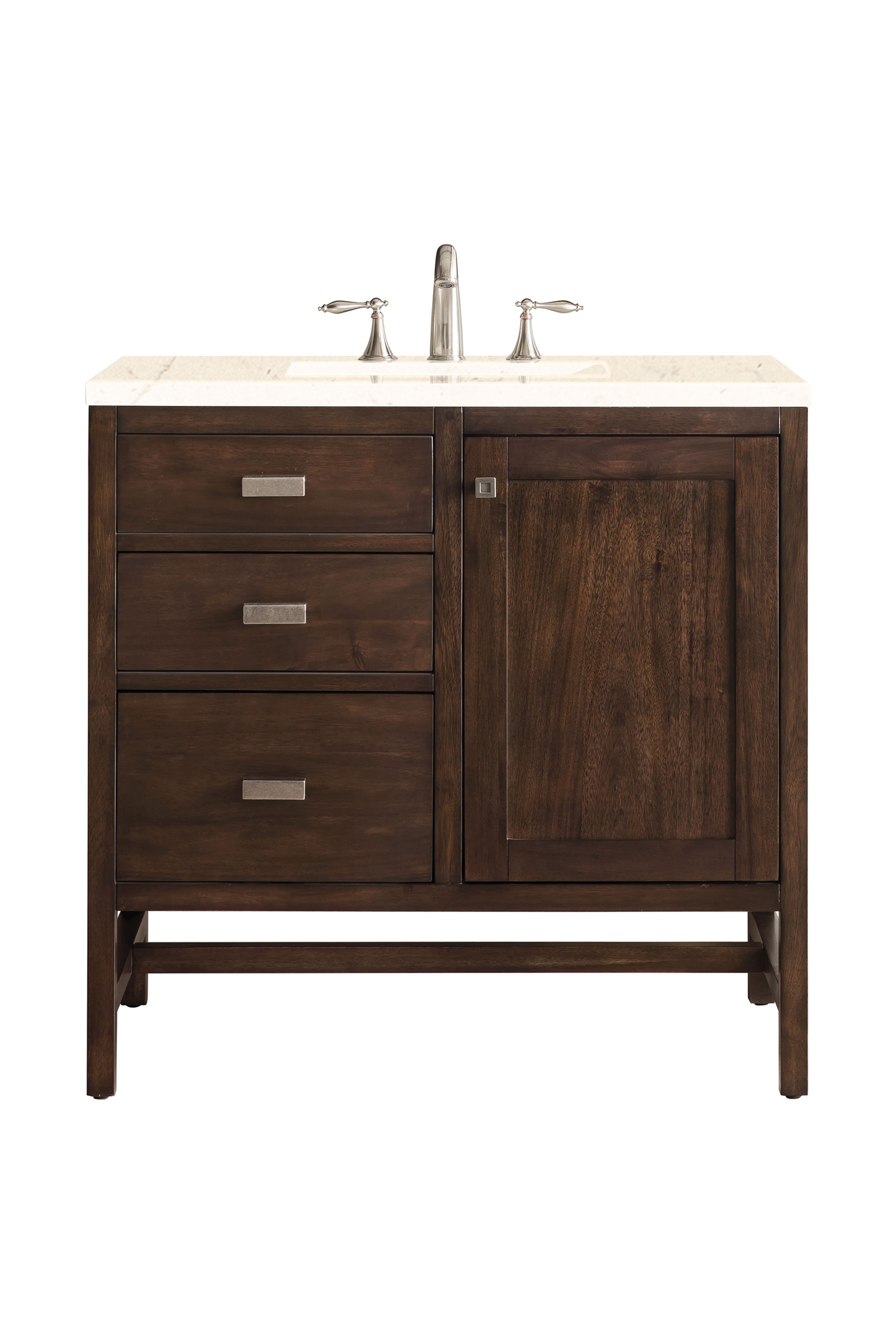 James Martin Vanities Addison 36" Single Vanity - Mid-Century Acacia