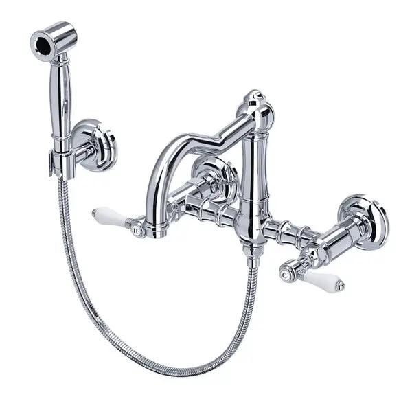 polished chrome kitchen faucet
