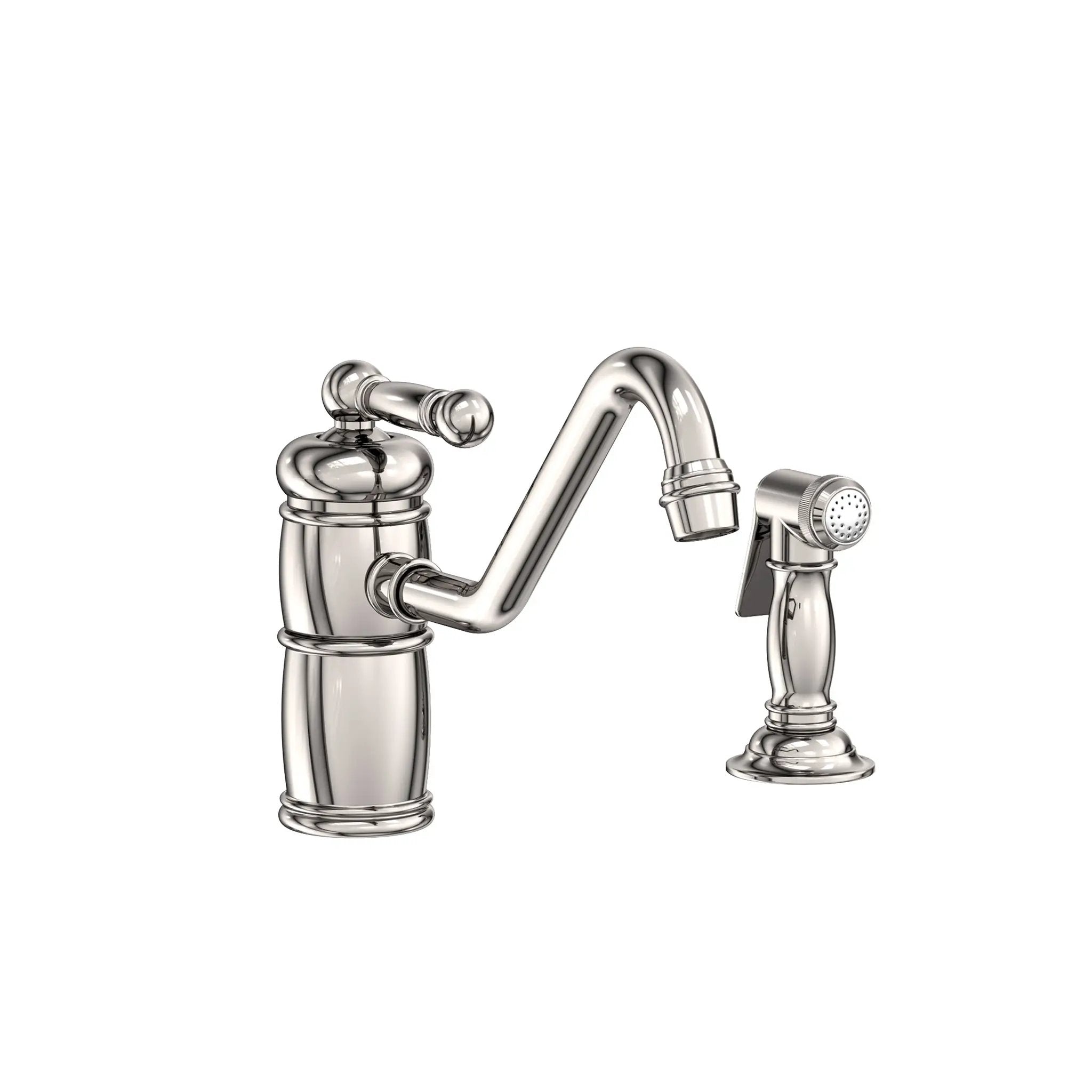 Newport Brass Nadya Single Handle Kitchen Faucet with Side Spray by Newport Brass