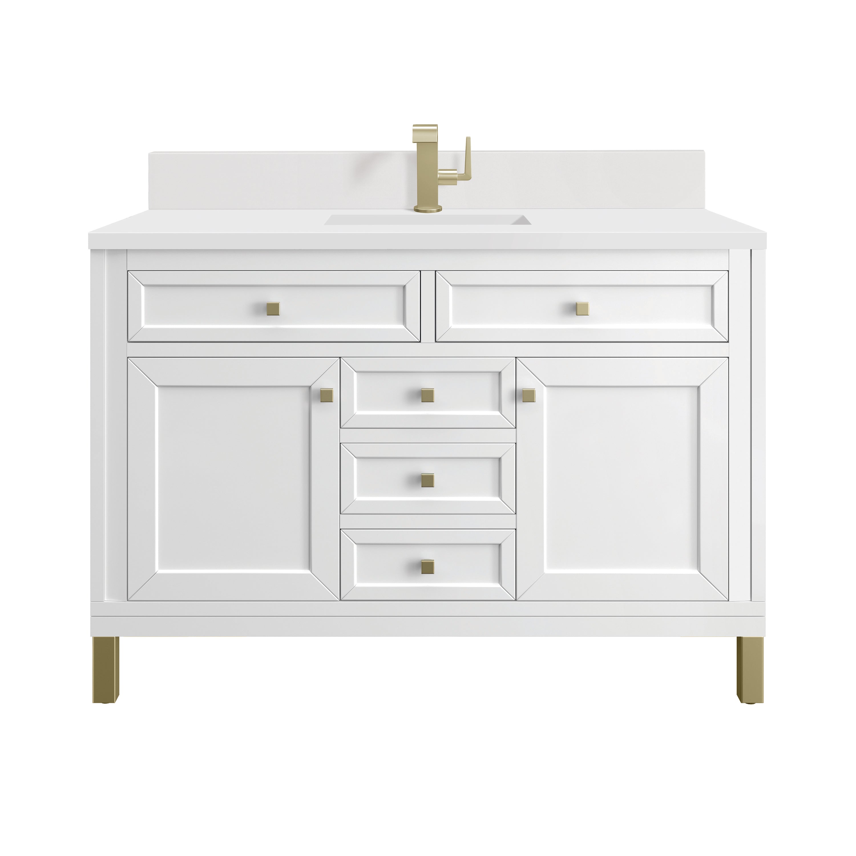 James Martin Vanities Chicago 48" Single Vanity - Glossy White
