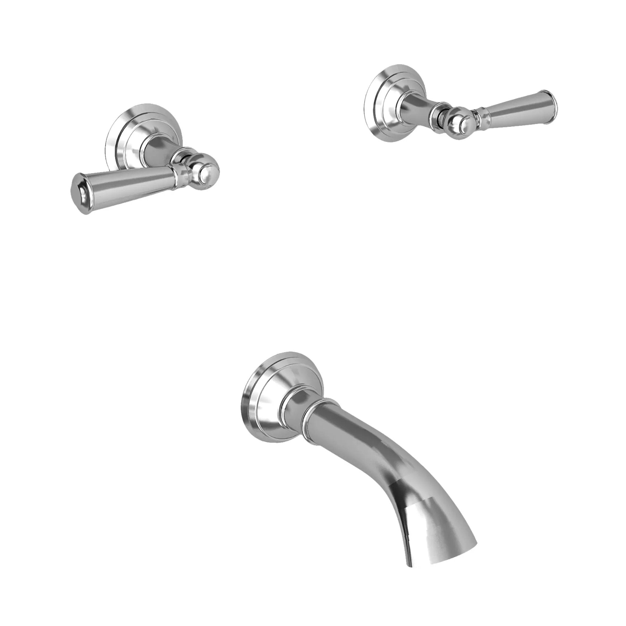 polished chrome tub faucet
