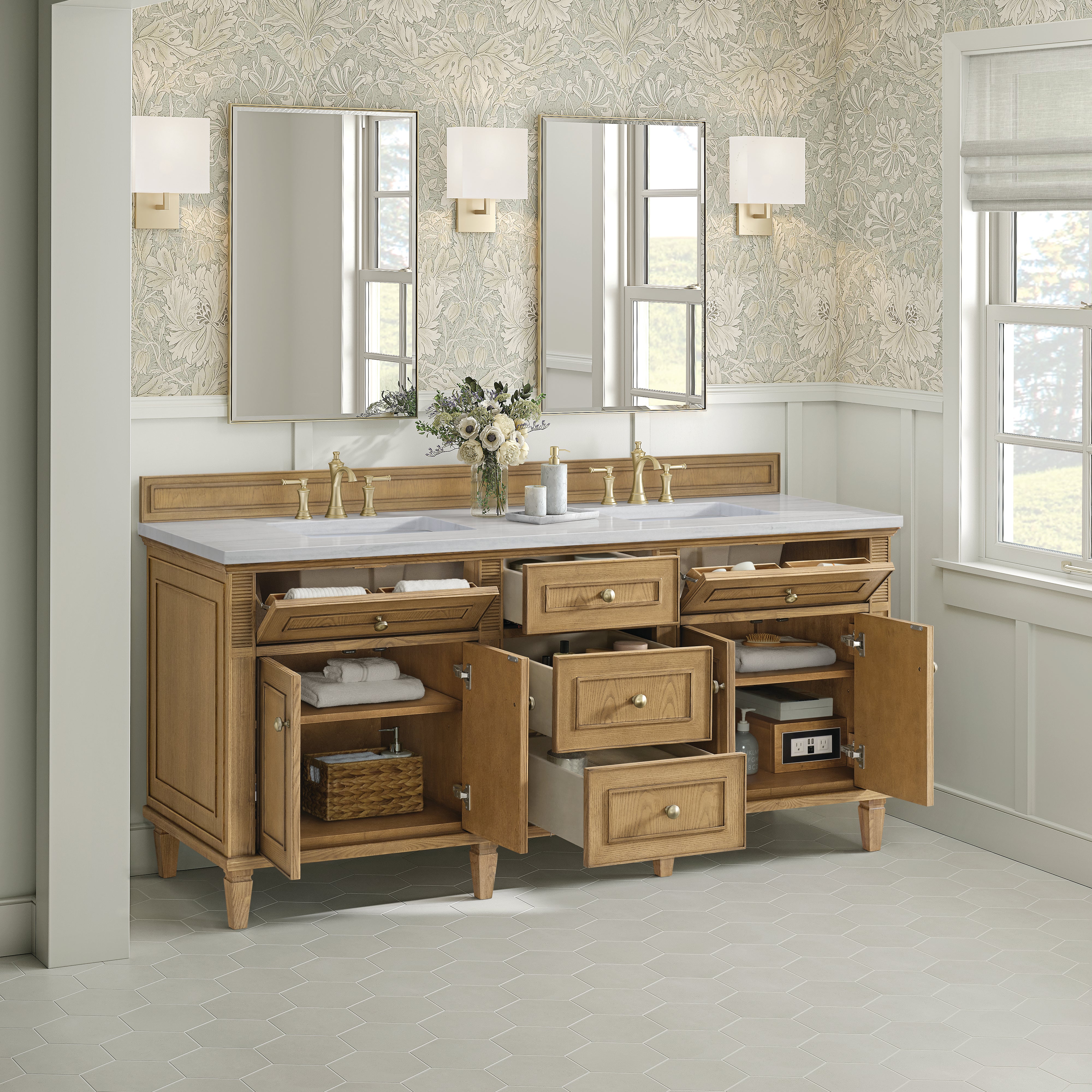 arctic fall solid surface top vanity