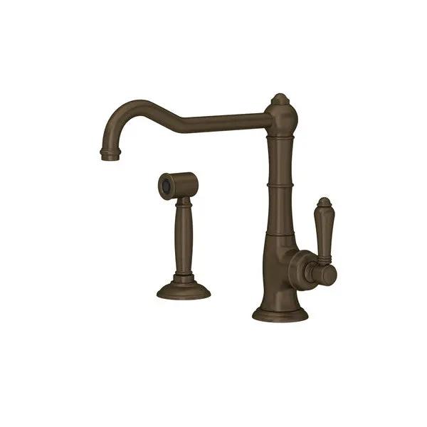 Rohl Acqui Extended Spout Kitchen Faucet with Side Spray by Rohl