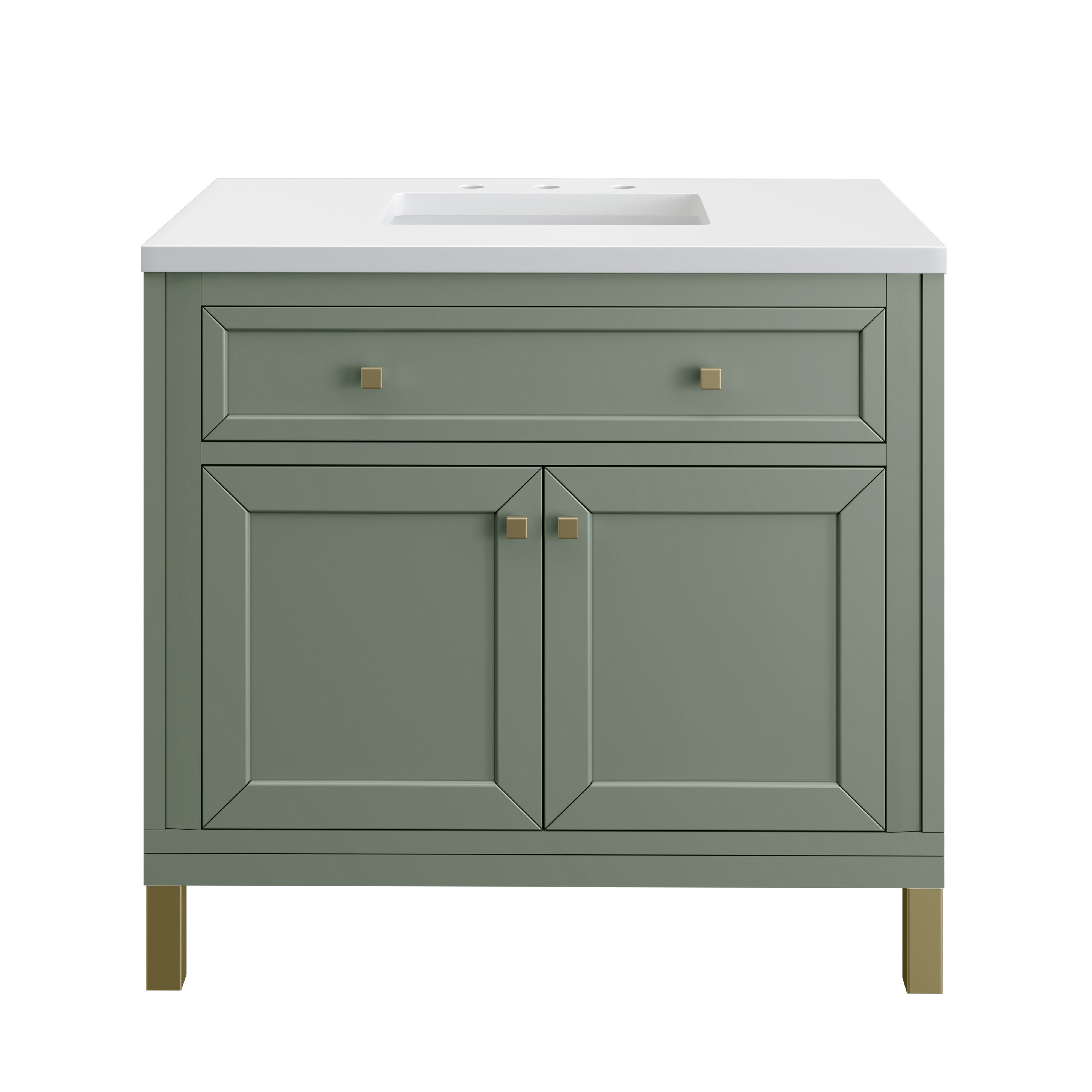 James Martin Vanities Chicago 36" Single Vanity - Smokey Celadon