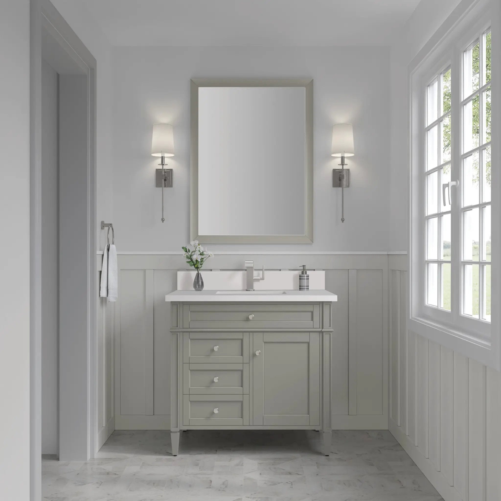 urban gray vanity