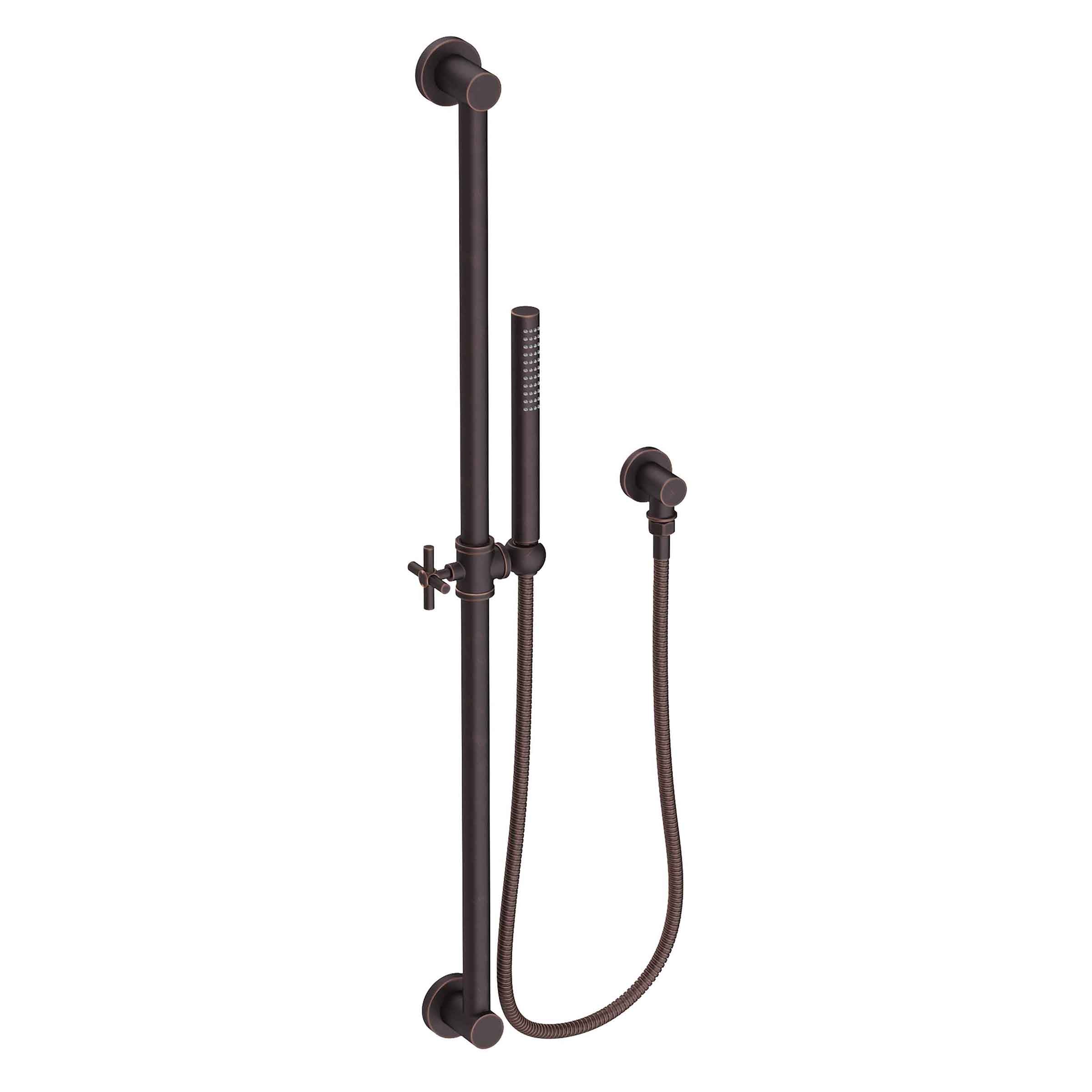 Newport Brass Tub & Shower Slide Bar with Single Function Hand Shower Set