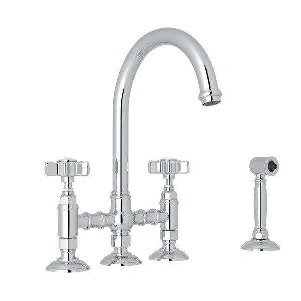 polished chrome kitchen faucet