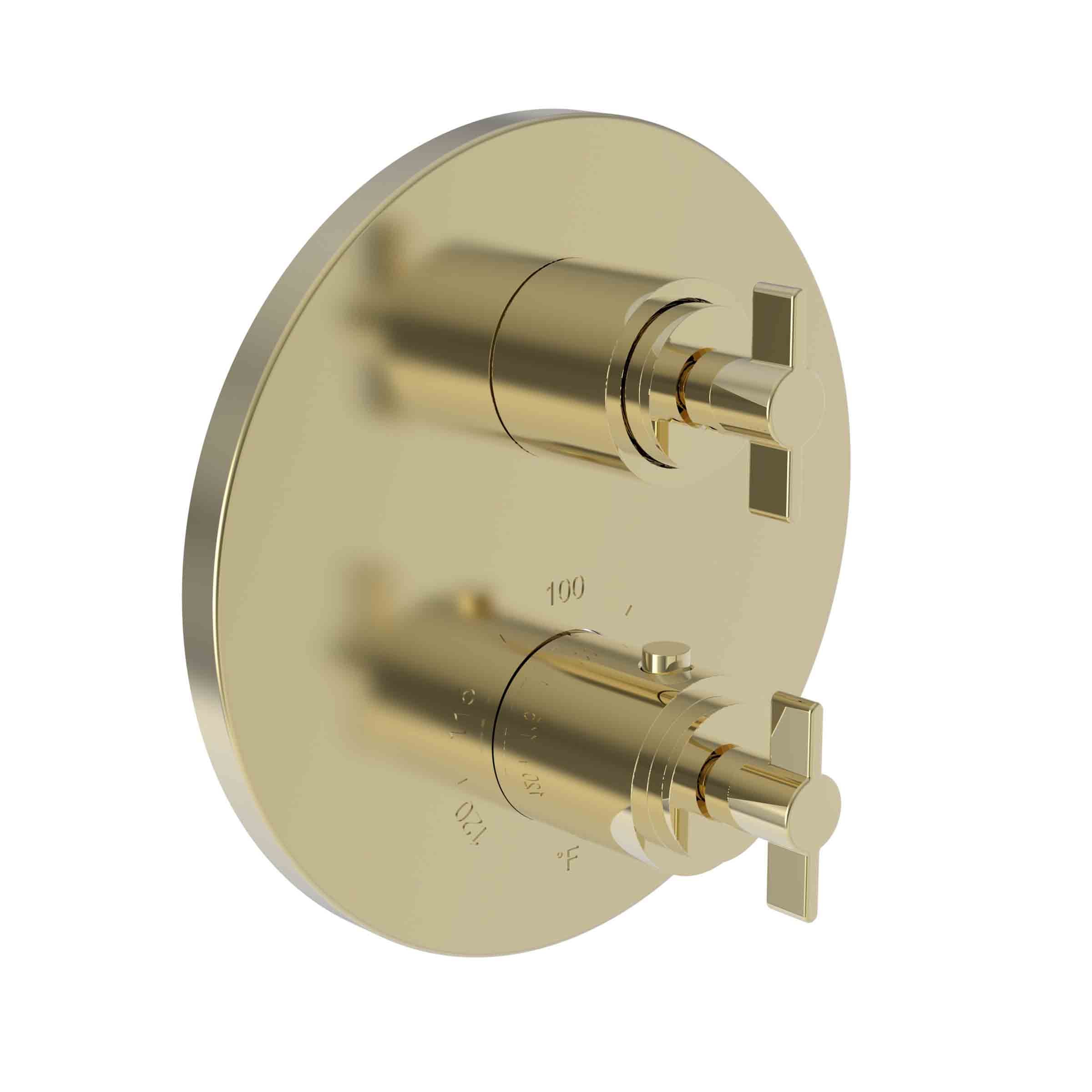 Newport Brass Tolmin 1/2" Round Thermostatic Trim Plate with Handle