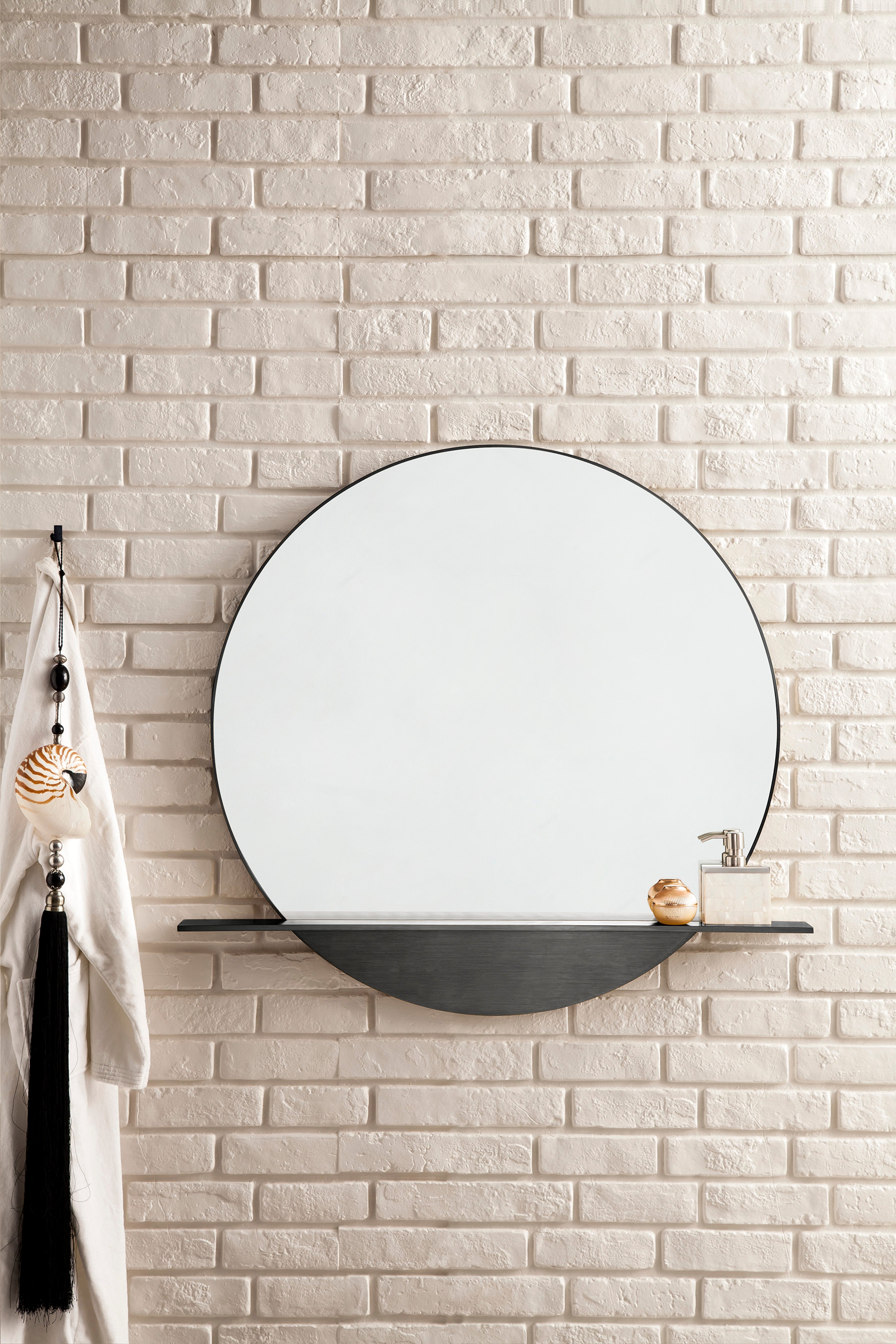 modern iron mirror