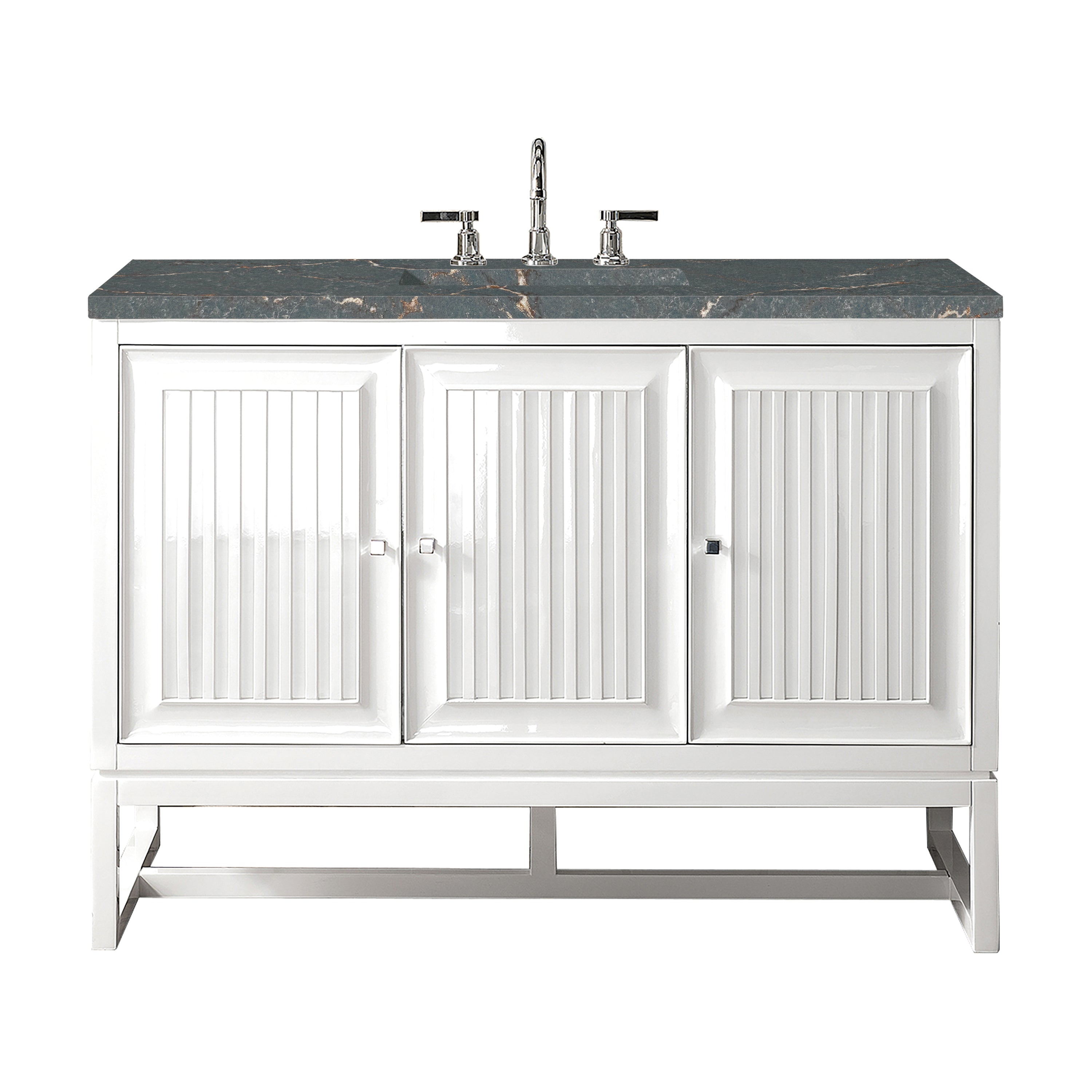 James Martin Vanities Athens 48" Single Vanity - Glossy White