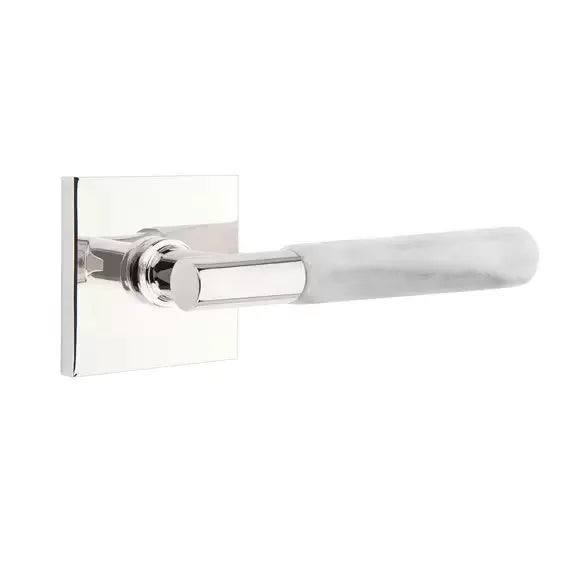 polished chrome lever