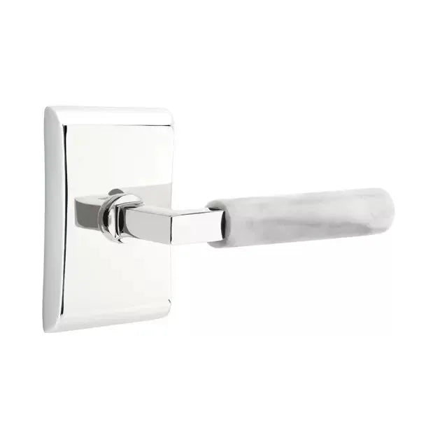 polished chrome lever