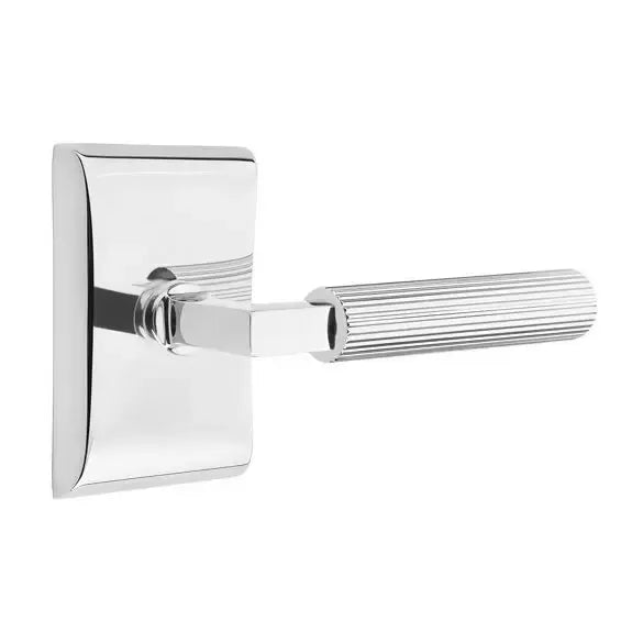 polished chrome lever