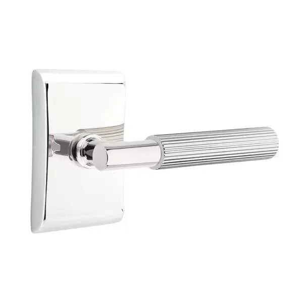 polished chrome lever