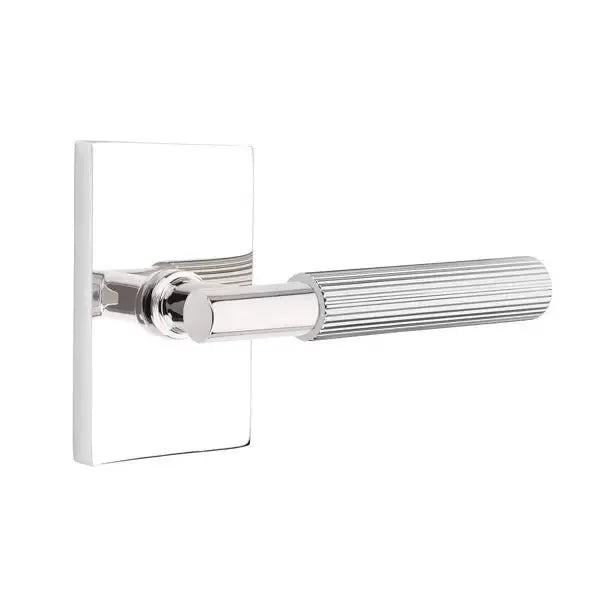 polished chrome lever