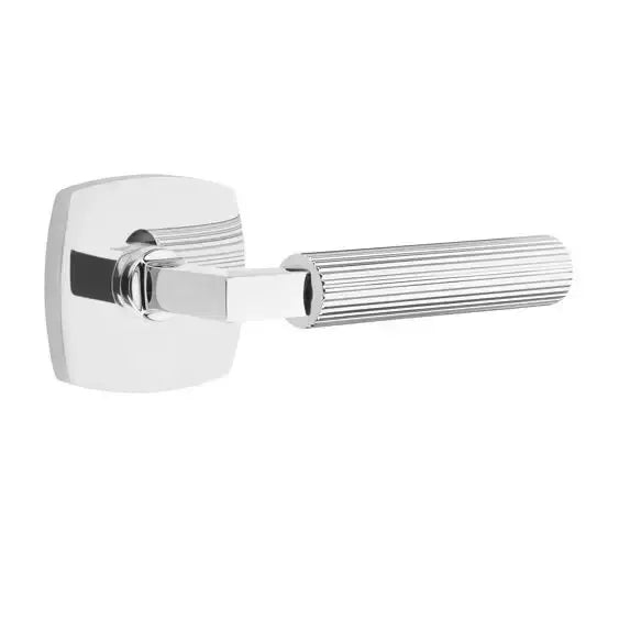 polished chrome lever