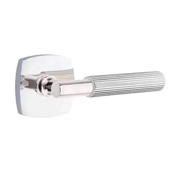 polished chrome lever