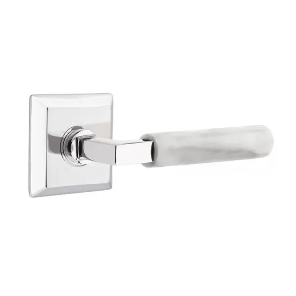 polished chrome lever