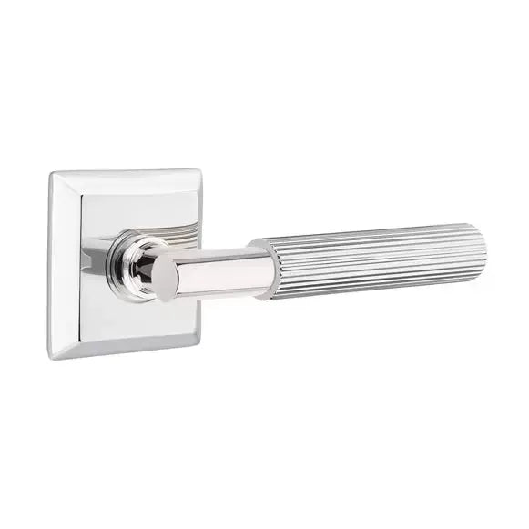 polished chrome lever