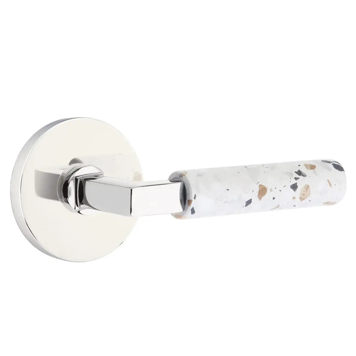 polished chrome lever