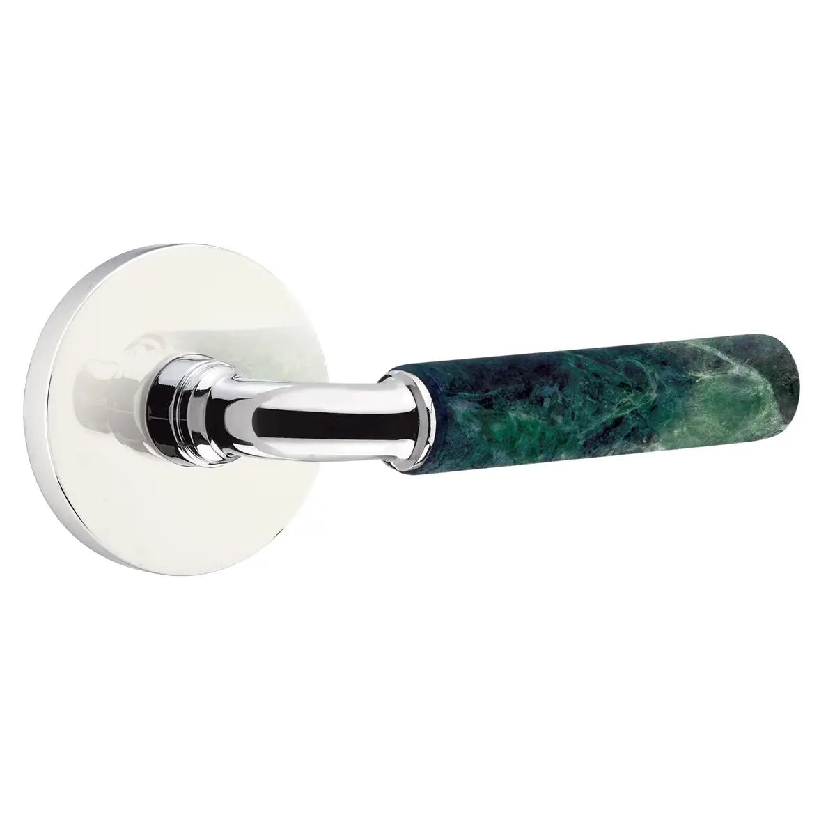 polished chrome lever