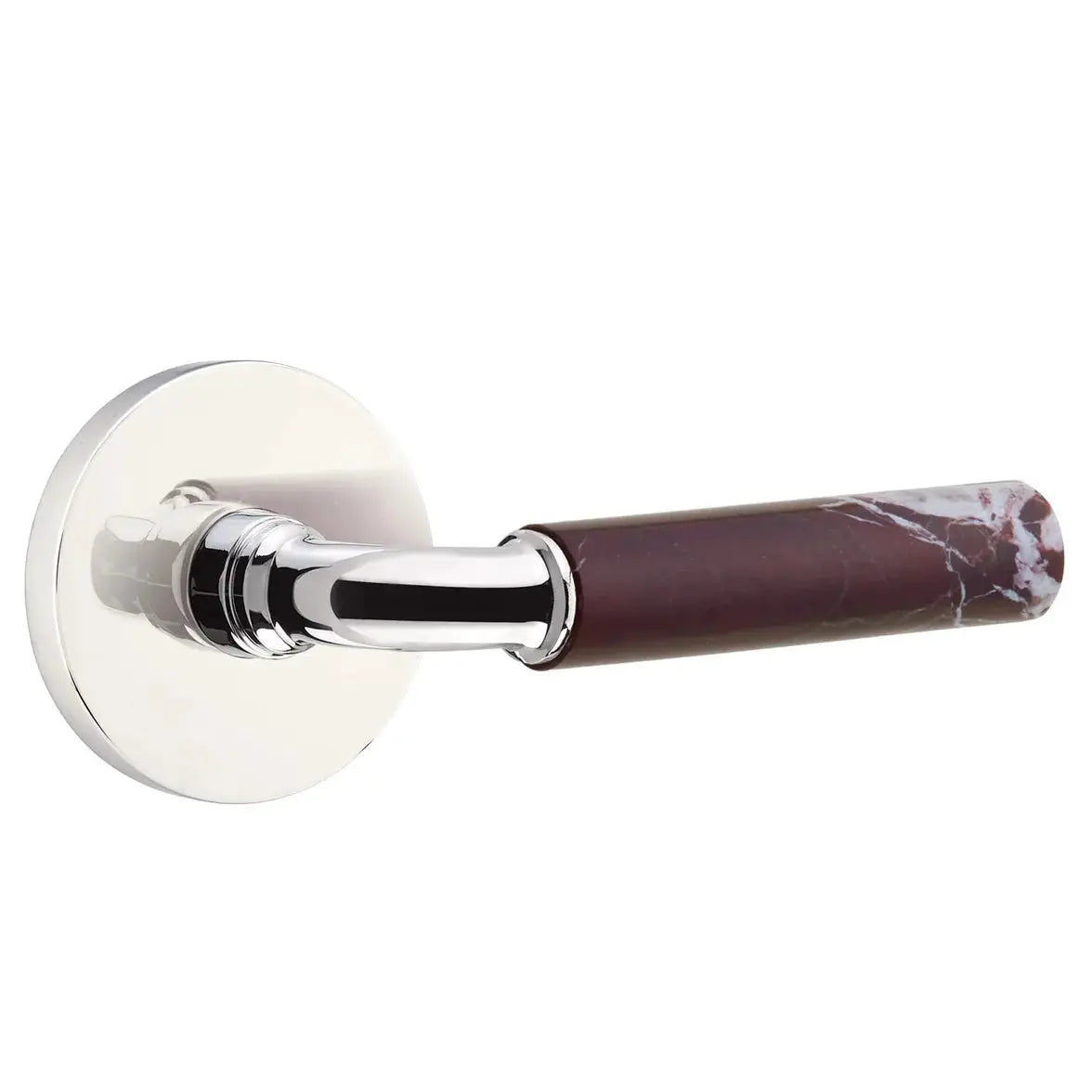 polished chrome lever