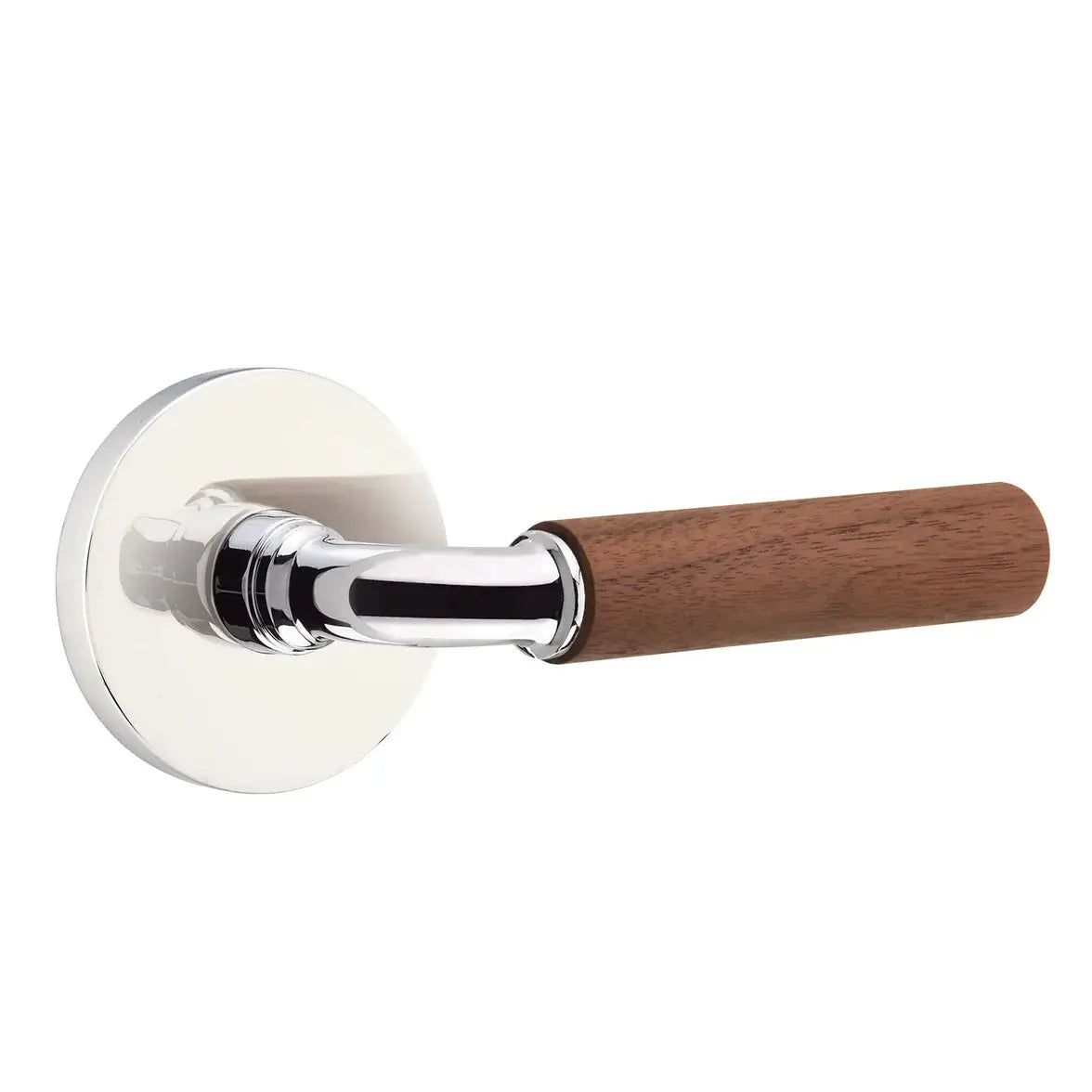 polished chrome lever