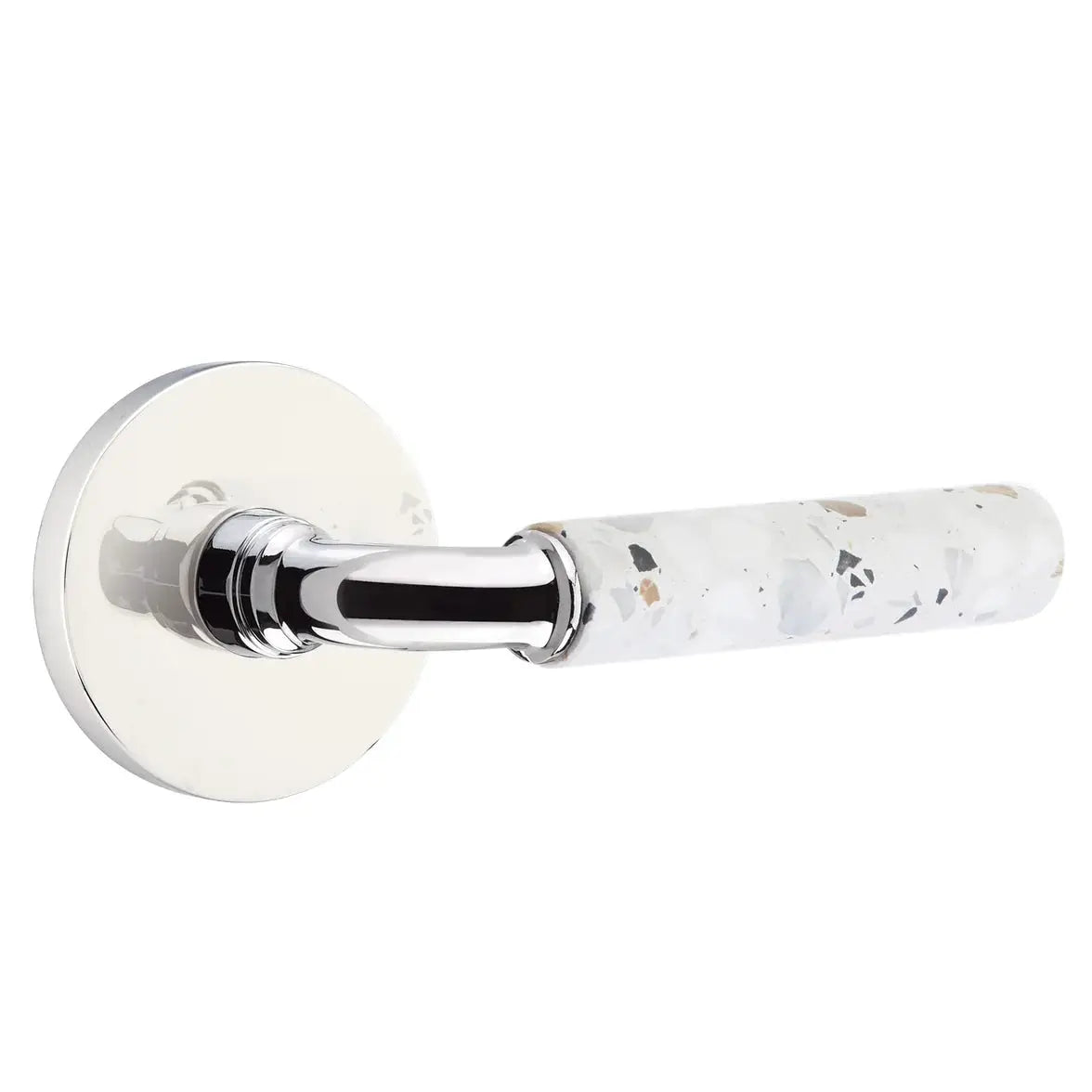 polished chrome lever
