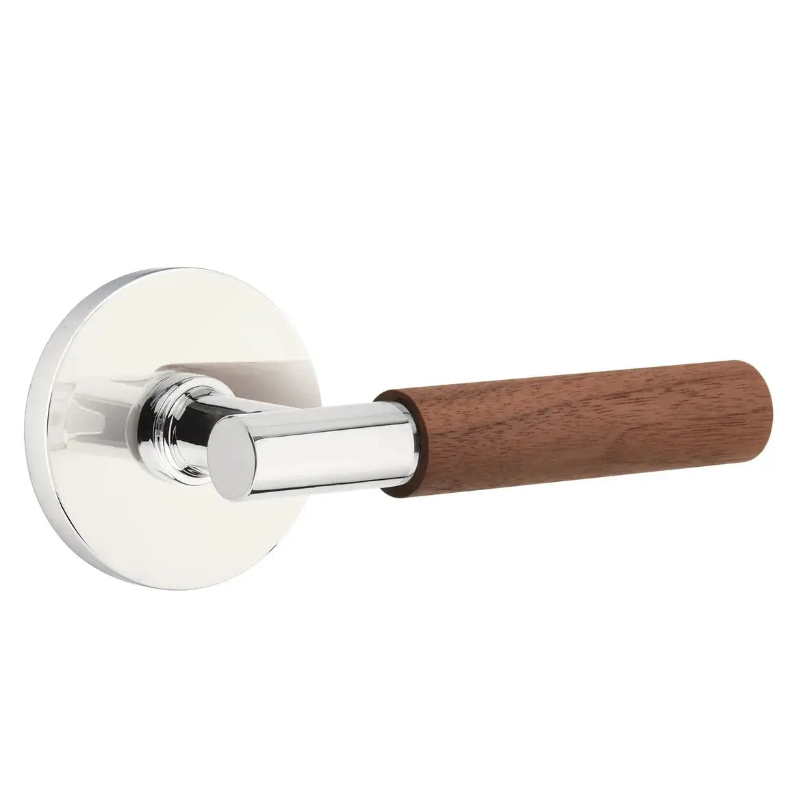 polished chrome lever