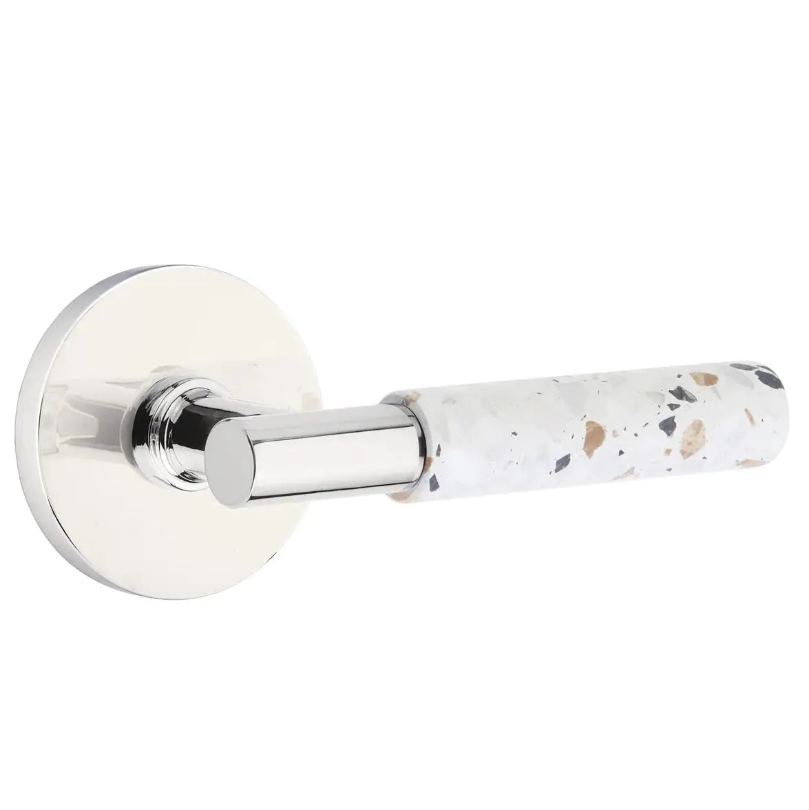 polished chrome lever