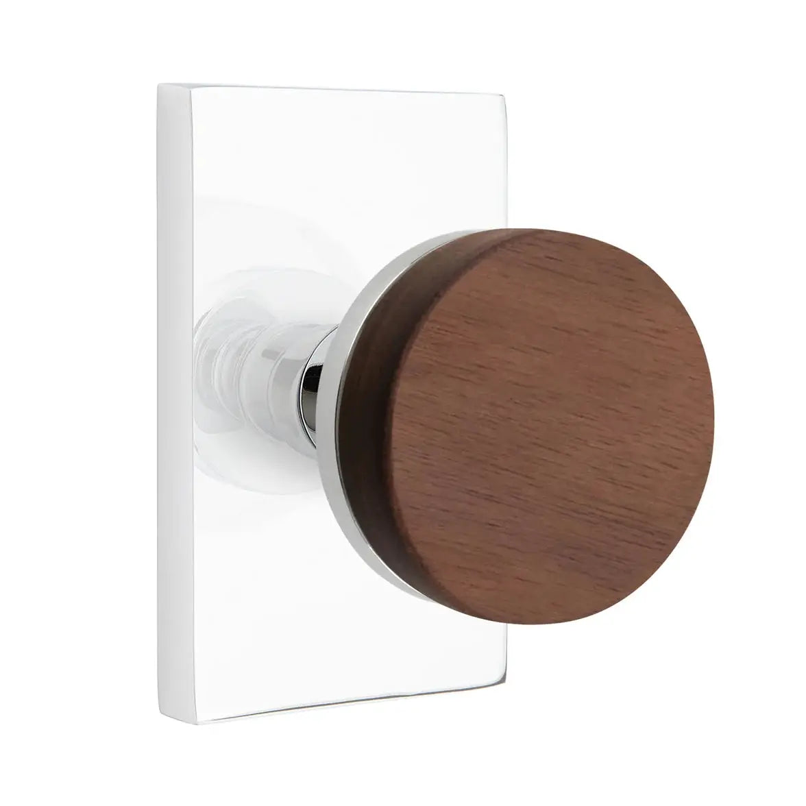 polished chrome knob