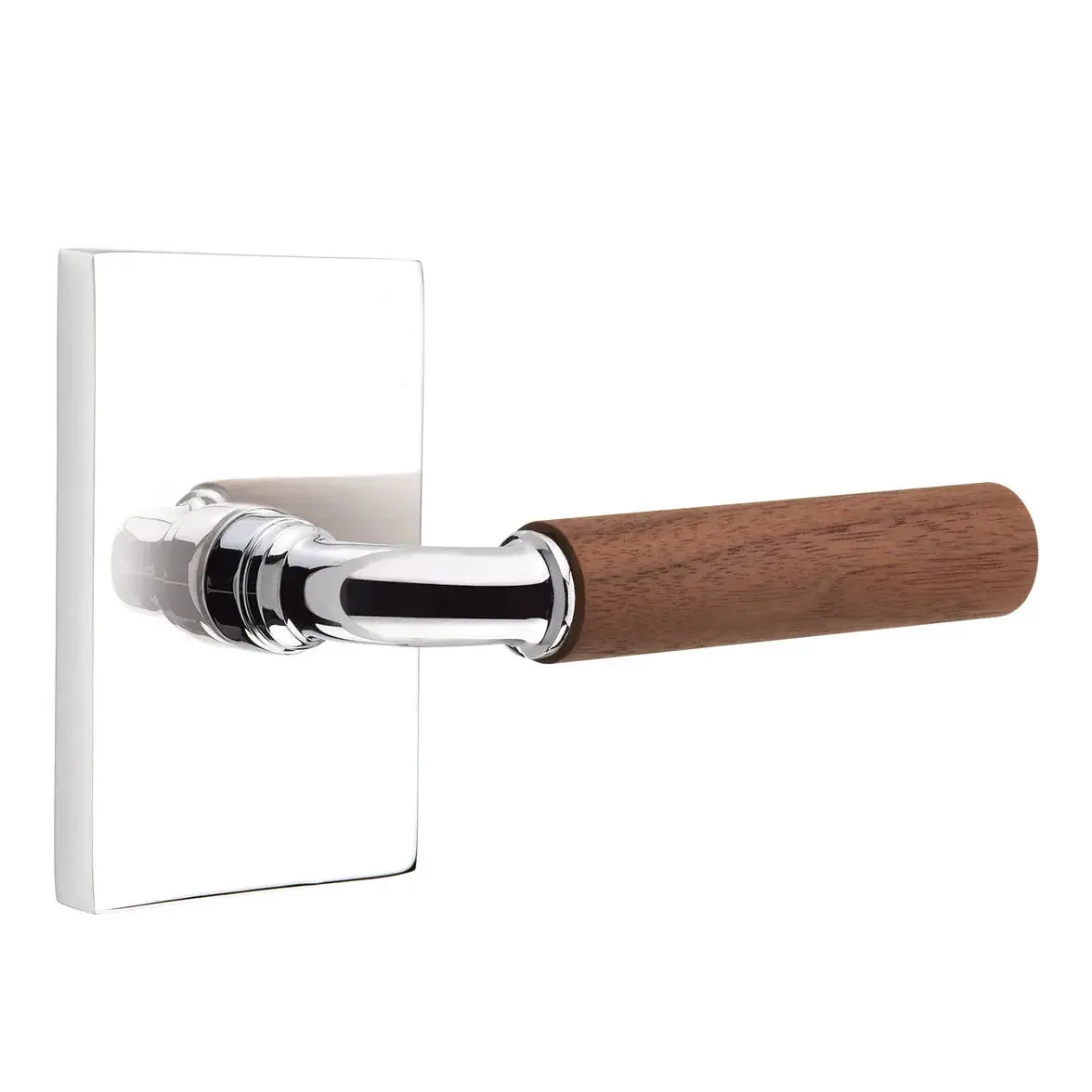 polished chrome lever