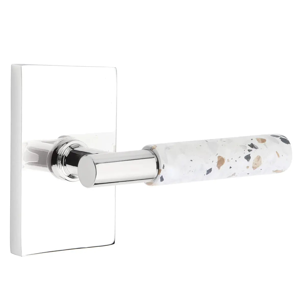 polished chrome lever