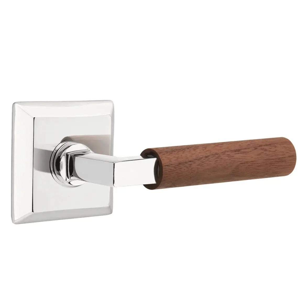 polished chrome lever