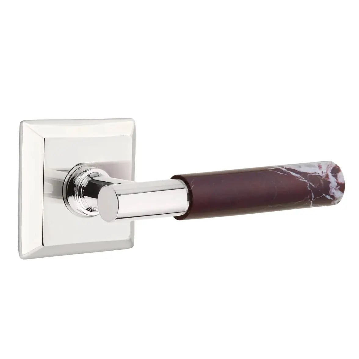 polished chrome lever