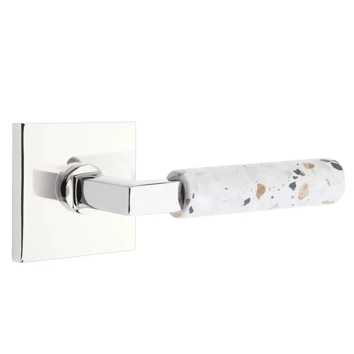 polished chrome lever