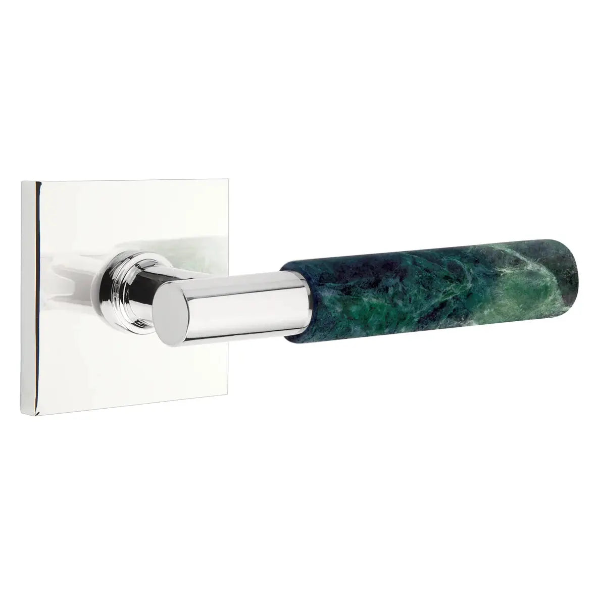 polished chrome lever