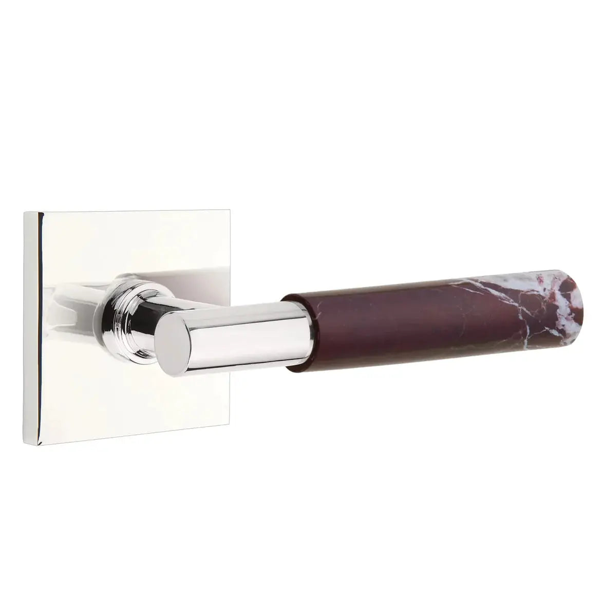 polished chrome lever