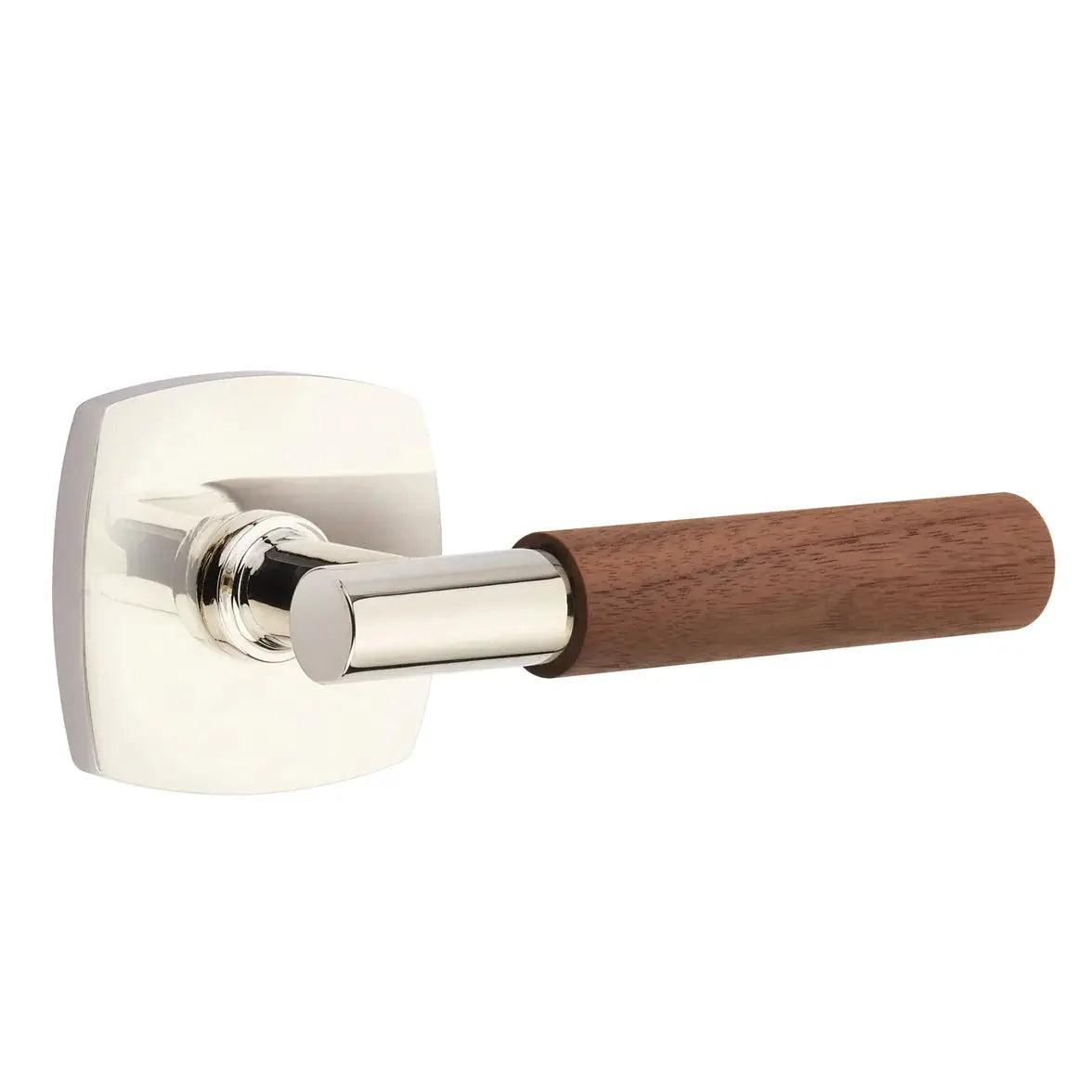 Emtek Walnut Lever with Urban Modern Rosette and T-Bar Stem by Emtek
