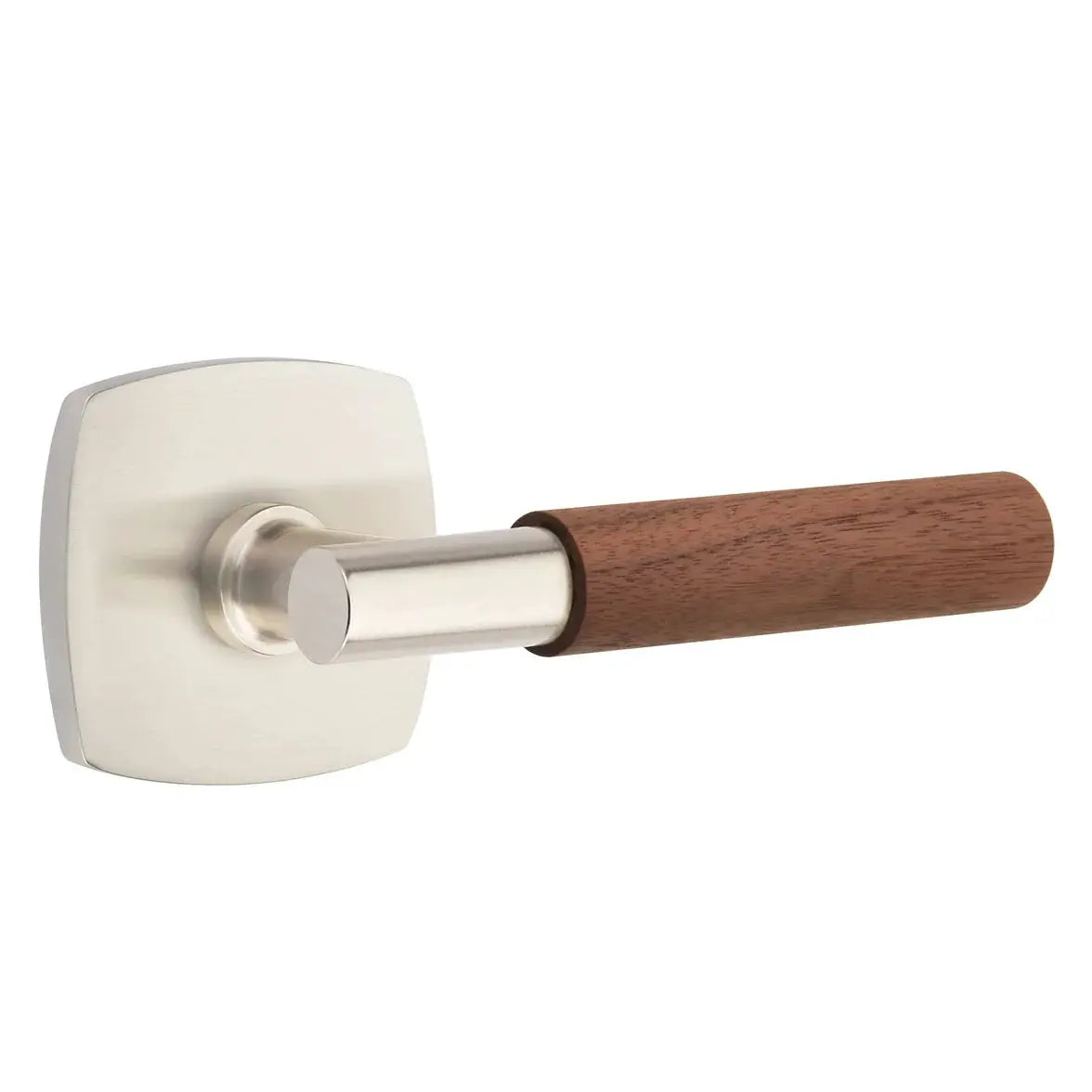 Emtek Walnut Lever with Urban Modern Rosette and T-Bar Stem by Emtek