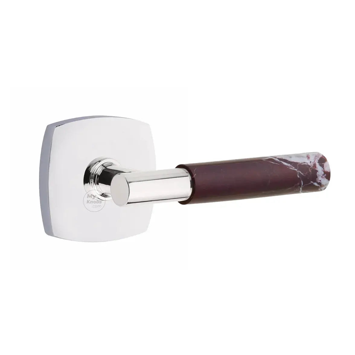 polished chrome lever