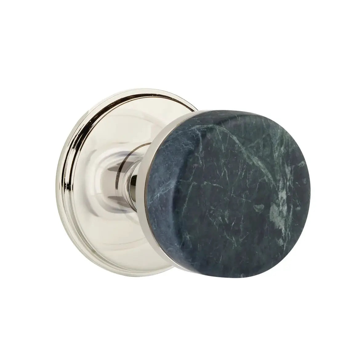 Emtek Green Marble Knob with Watford Rosette and Conical Stem by Emtek