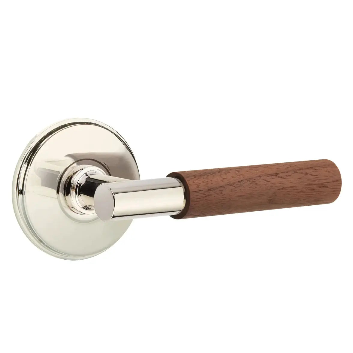 Emtek Walnut Lever with Watford Rosette and T-Bar Stem by Emtek