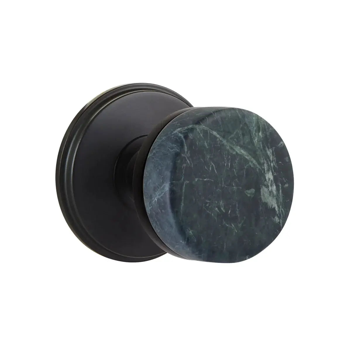 Emtek Green Marble Knob with Watford Rosette and Conical Stem by Emtek