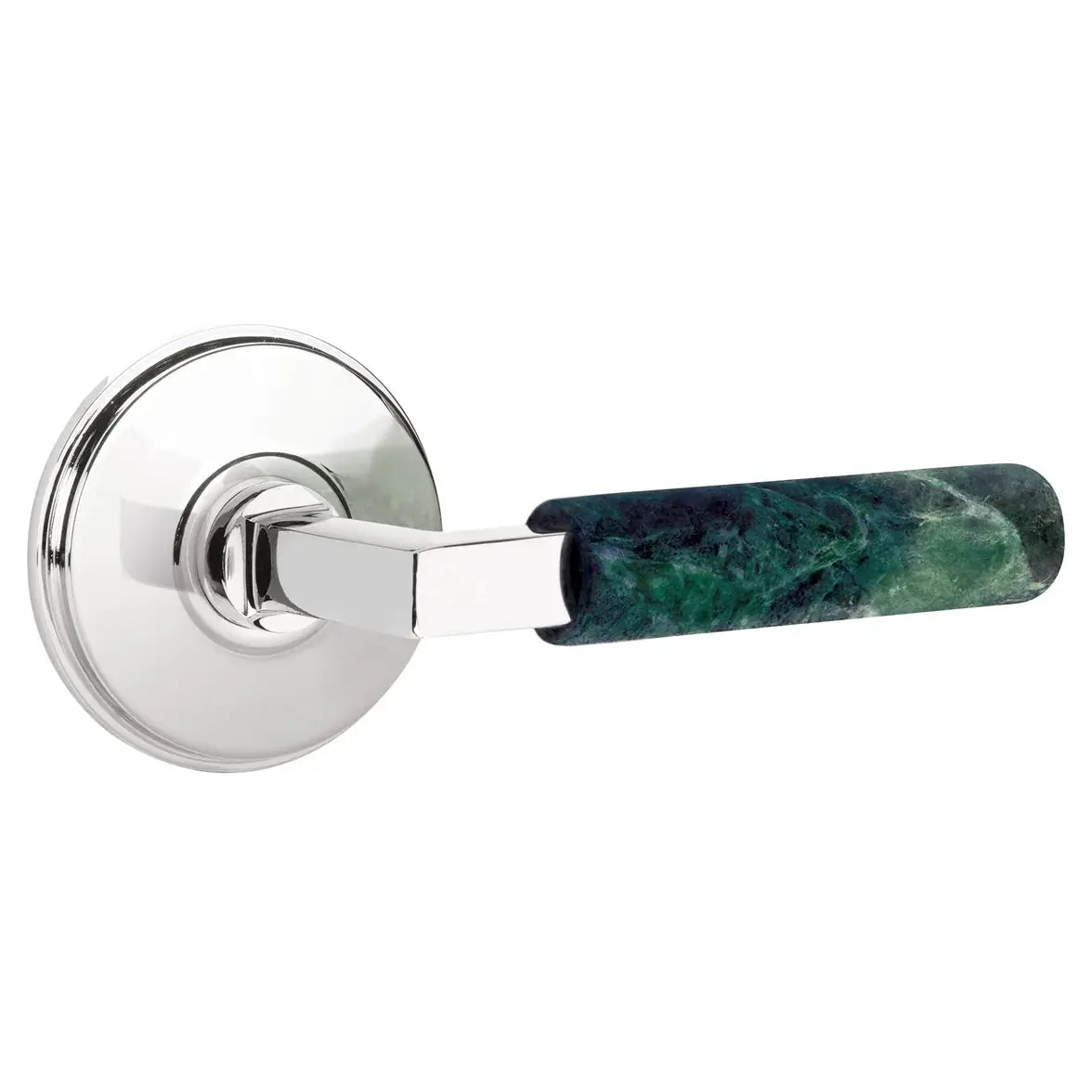 polished chrome lever