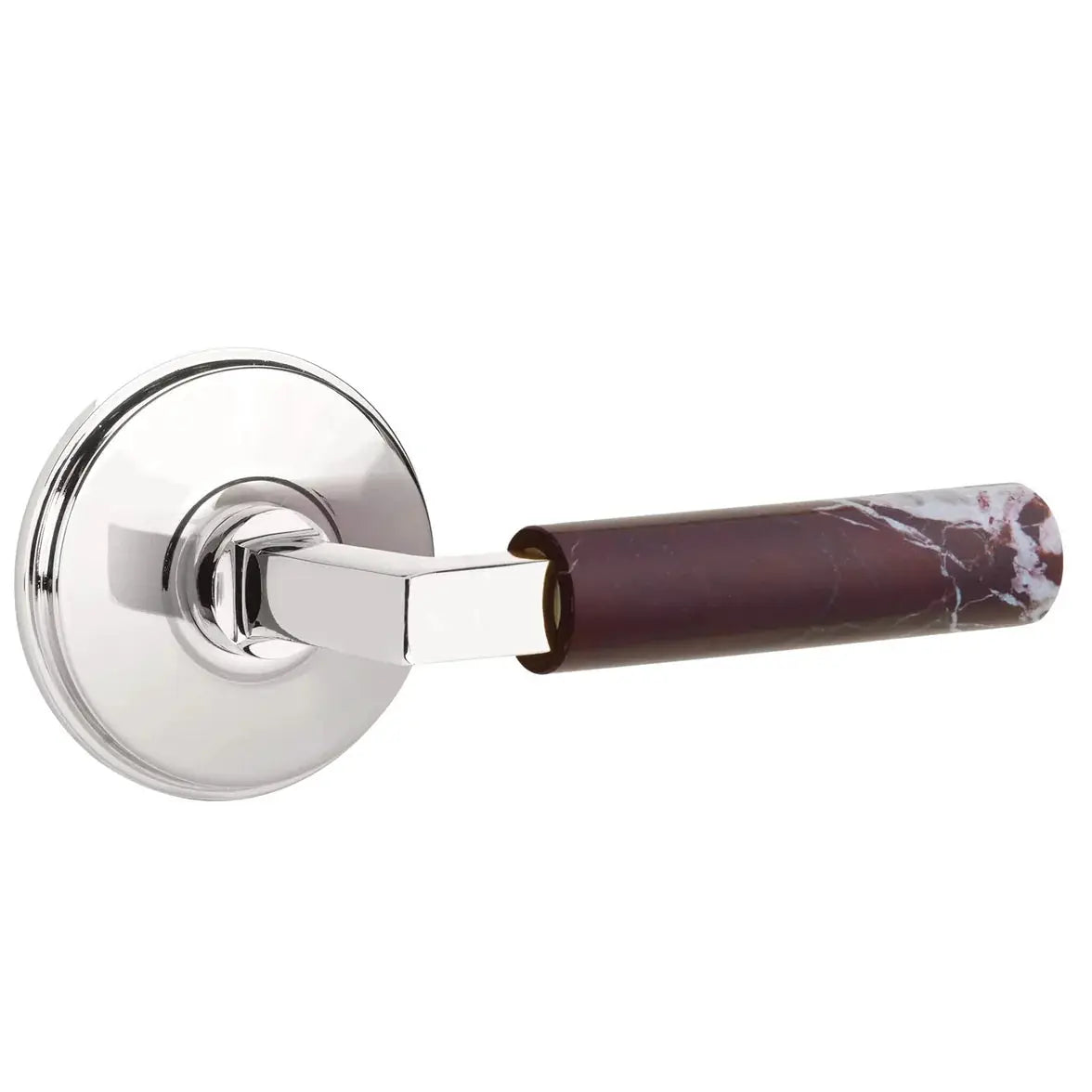 polished chrome lever