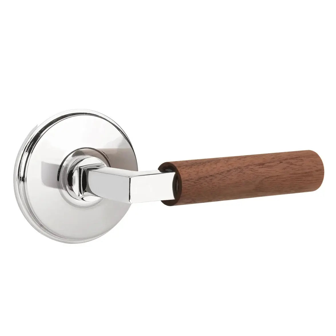 polished chrome lever
